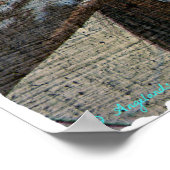 Paint Horse Crackle Poster (Ecke)