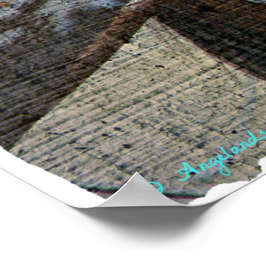 Paint Horse Crackle Poster (Ecke)