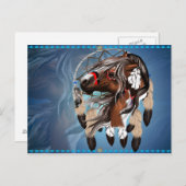 Paint Horse Dreamcatcher Postcard Postkarte (Vorne/Hinten)