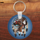 Paint Horse Dreamcatcher Schlüsselanhänger (Vorderseite)