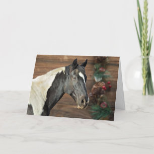 Paint Horse Frohen Festtage Card Dankeskarte