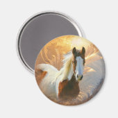 Paint Horse Gold Magnet (Vorderseite/Rückseite)