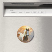 Paint Horse Gold Magnet (In Situ (Geschirrspüler))