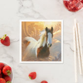 Paint Horse Gold Standard Cocktail Napkin Serviette (Beispiel)