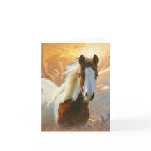 Paint Horse Gold Vielen Dank Karten