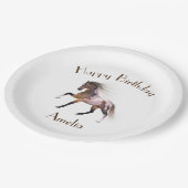 Paint Horse Happy Birthday Custom Paper Teller (Schrägansicht)