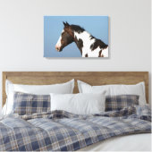Paint Horse Headshot 1 Leinwanddruck (Insitu (Schlafzimmer))