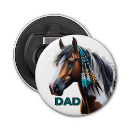 Paint Horse mit nativen Perlen Flaschenöffner