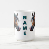 Paint Horse mit nativen Perlen Kaffeetasse (Mittel)
