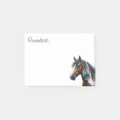 Paint Horse mit nativen Perlen Post-it Klebezettel (Vorderseite)