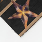 Paint Horse Mustang mit Iris und Schmetterlingen Fleecedecke (Ecke)