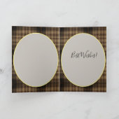 Paint Horse Mustang mit Iris und Schmetterlingen Karte (Innenseite)