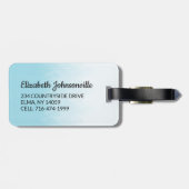 Paint Horse Reittier Custom Luggage Tag Gepäckanhänger (Rückseite horizontal)