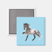 Paint Horse Running Magnet (Vorderseite/Rückseite)
