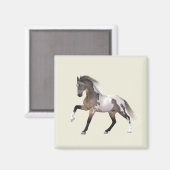 Paint Horse Running Magnet (Vorderseite/Rückseite)