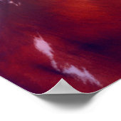 Paint Horse Sunset Poster (Ecke)