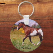 Paint Horse trotting Schlüsselkette Schlüsselanhänger (Vorderseite)