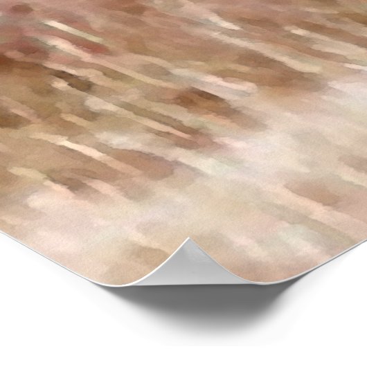 Paint Horse Watercolor Poster drucken (Ecke)