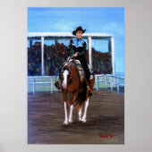 Paint Horse Western Pleasure Portrait Poster (Vorne)