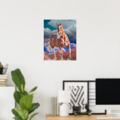 Paint Horse "Whirlwind im Südwesten" Poster (Heimbüro)