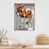 Paint Horses Rock Poster (Küche)