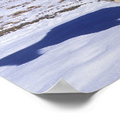 Paint Horses Stehend im Schnee Poster (Ecke)