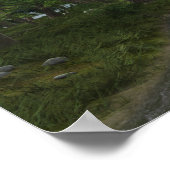 Paint Horst by Forest Stream Poster (Ecke)