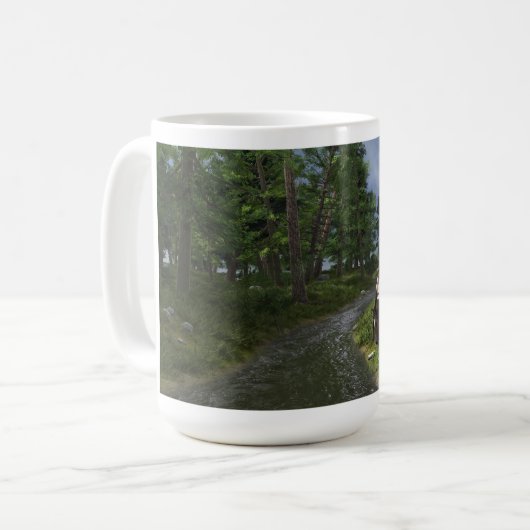Paint Horst by Forest Stream Tasse (Vorderseite Links)
