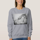 Paint Horst Galloping-Wildbahn Sweatshirt (Vorderseite)