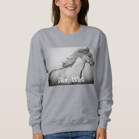 Paint Horst Galloping-Wildbahn Sweatshirt (Vorderseite)
