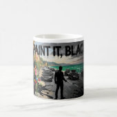 Paint It Black Emotional Contrast Art Becher Kaffeetasse (Mittel)