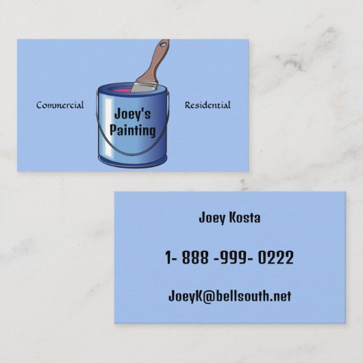 PAINT KANN GESCHÄFTSKARTE VISITENKARTE (Vorne/Hinten)