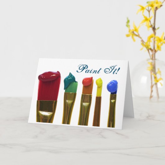 Paint Karte (Gelbe Blume)