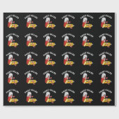 Paint Killer Funny Pill Puff Dark BG Geschenkpapier (Flach)