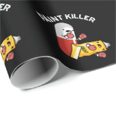 Paint Killer Funny Pill Puff Dark BG Geschenkpapier (Rolleneckpunkt)
