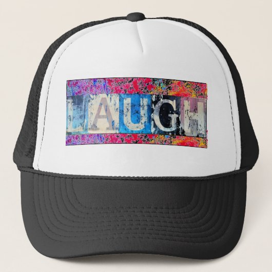 Paint Laugh Hat Truckerkappe (Vorderseite)