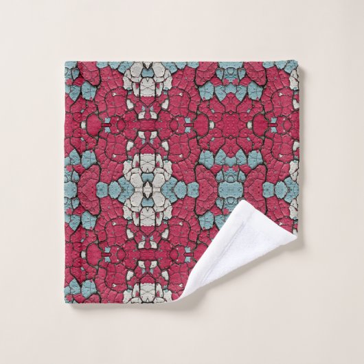 Paint Layers Peeling Badhandtuch Set (Waschlappen)