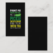 Paint me Green und nennen mich ein Pickle Visitenkarte (Vorne/Hinten)