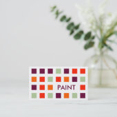 PAINT (Mod-Quadrate) Visitenkarte (Stehend Vorderseite)