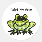 Paint My Frog Aufkleber - Angepasst (Vorderseite)