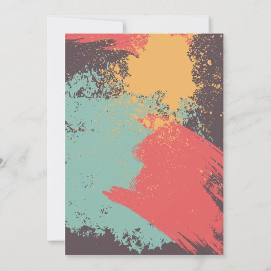 Paint Night Birthday Party Einladung (Rückseite)