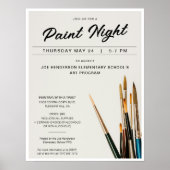 Paint Night Fundraiser Poster (Vorne)