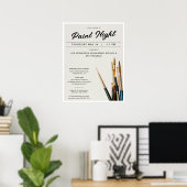 Paint Night Fundraiser Poster (Heimbüro)