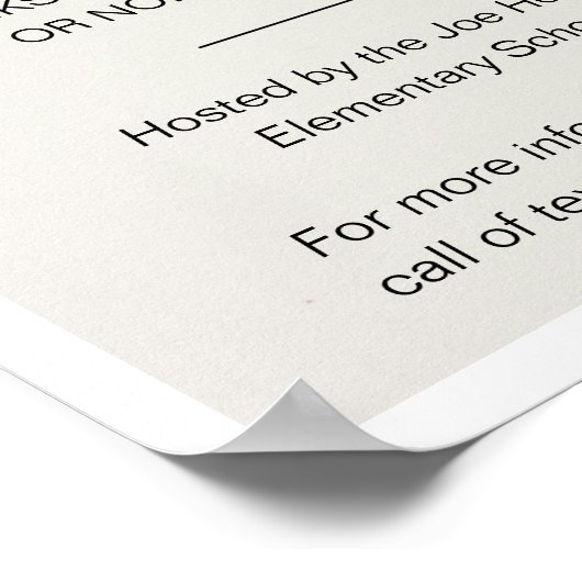 Paint Night Fundraiser Poster (Ecke)