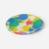 Paint Party Art Party Spritzer Plate Pappteller (Schrägansicht)