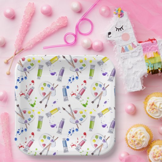 Paint Party Artist Pappteller (Party)