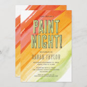 Paint Party Brautparty Einladung (Vorne/Hinten)
