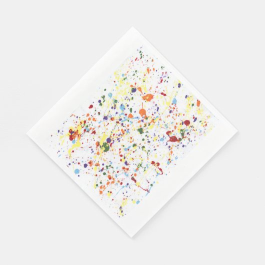 "Paint Party" Paper Napkins Serviette (Ecke)