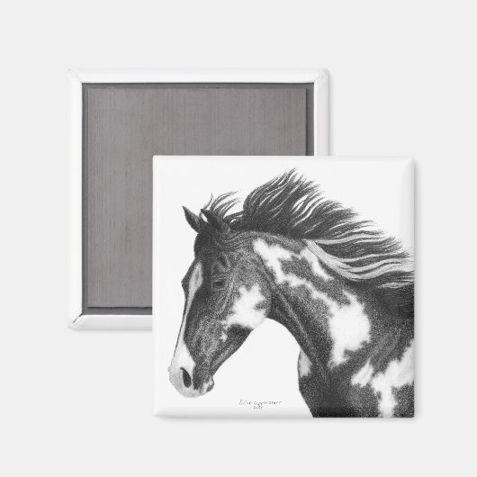 Paint Pfermagnet Magnet (Vorderseite/Rückseite)