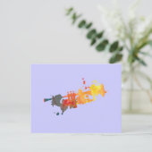 Paint Platsch Trumpet Postkarte (Stehend Vorderseite)